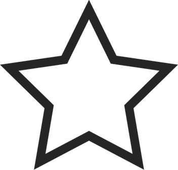 Black And White Star PNG