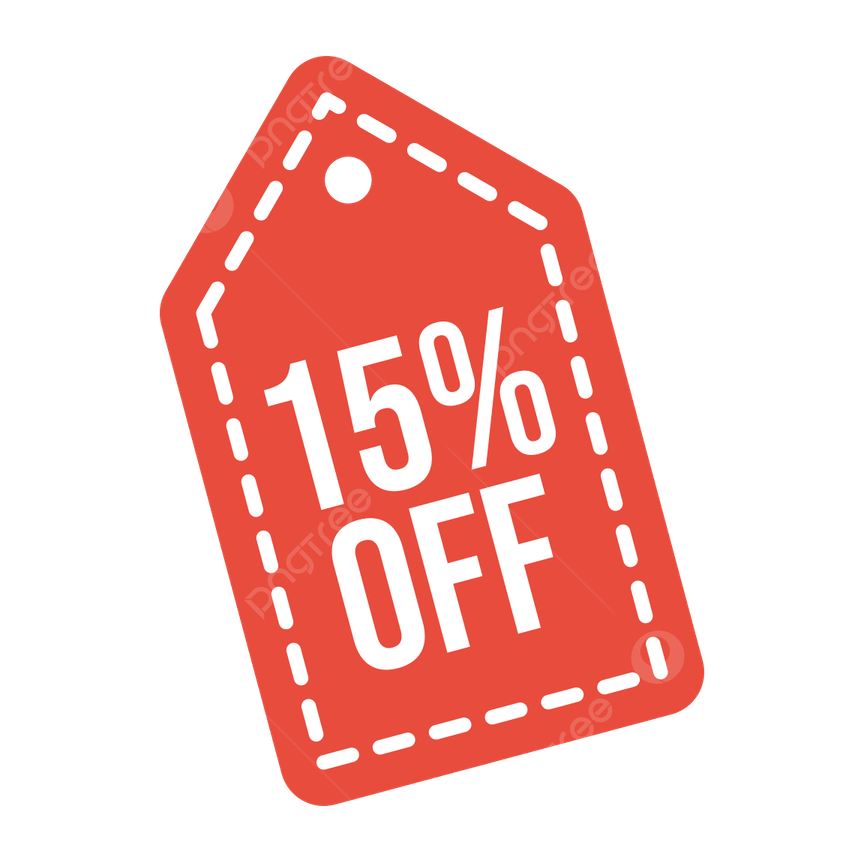 15off Discount PNG