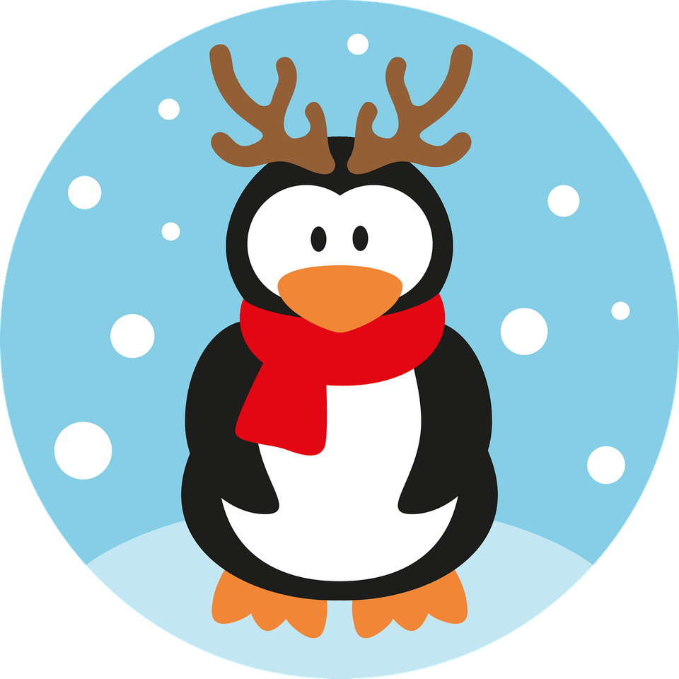 Penguin Christmas PNG