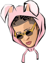Bad Bunny Cartoon PNG