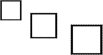 Postage Stamp Border PNG