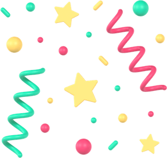 3d Confetti PNG