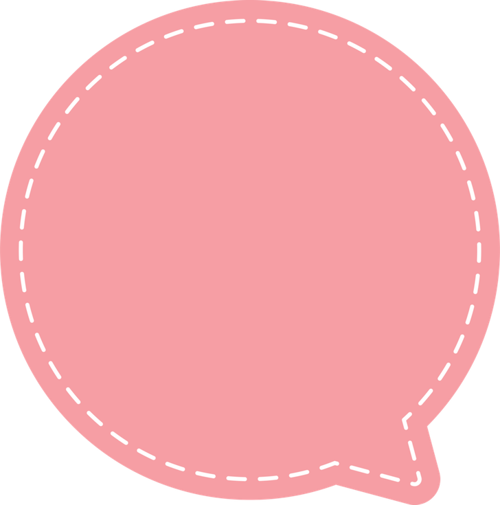 Pink Text Bubble PNG