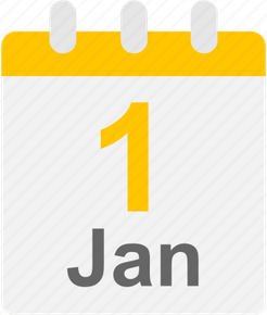 New Year Date PNG