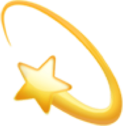 Shooting Star Emoji PNG