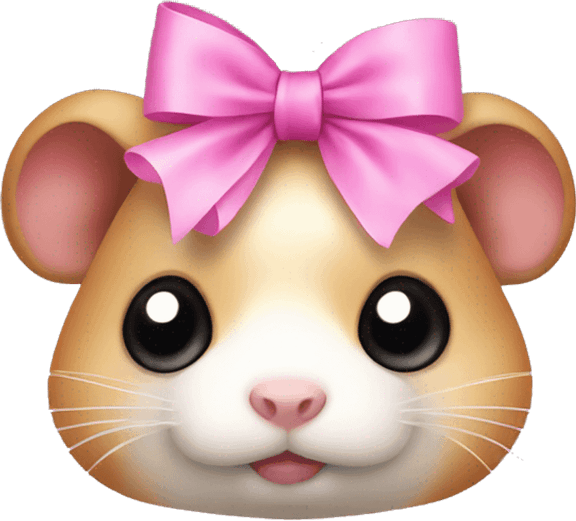 Sad Hamster Bow PNG