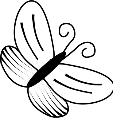 Butterfly Bw PNG