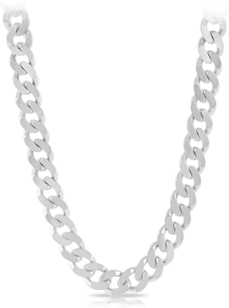 Mens Silver Chain PNG