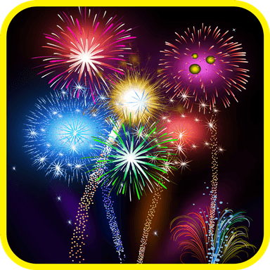 Colorful Fireworks PNG