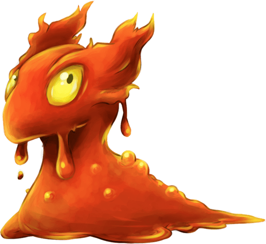 Slugma Pokemon PNG