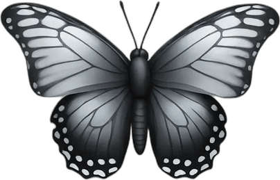 Butterfly Bw PNG
