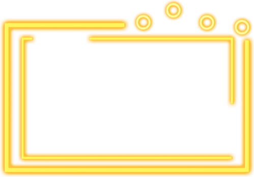 Rectangle Neon Frame PNG