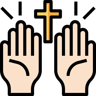 Praying Hands With Cross PNG