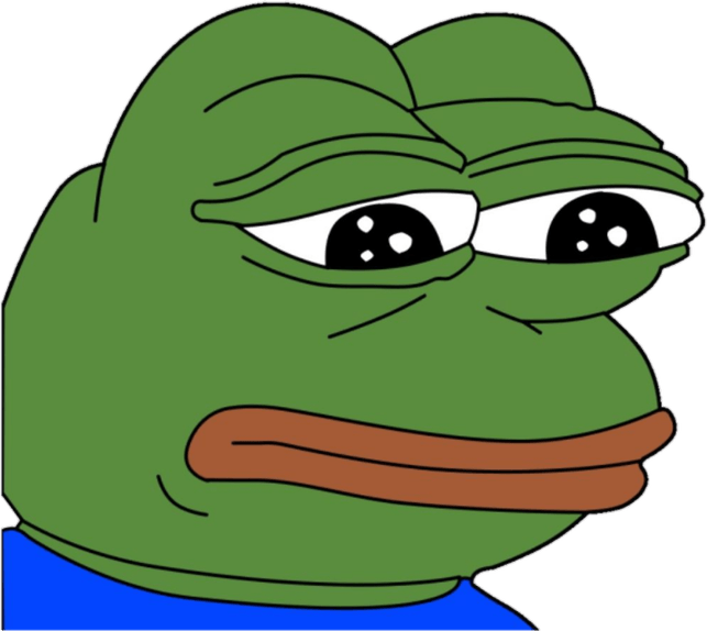 Sad Pepe PNG