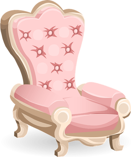 Armchair Pink PNG