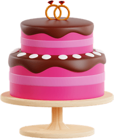 Table With Birthday Cake PNG