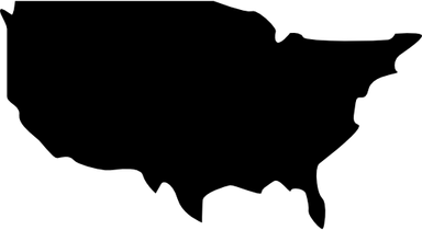 Usa Map Black PNG