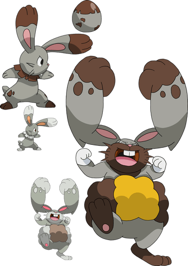 Bunnelby Pokemon PNG