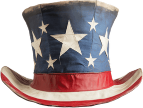 American Flag Cowboy Hat PNG