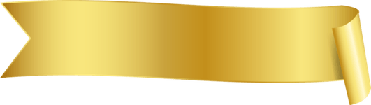 Gold Ribbon Banner PNG