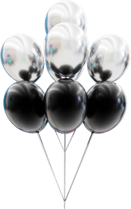 Black And White Balloon PNG