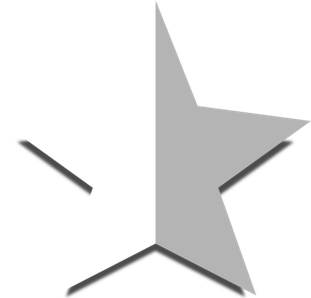 Black And White Star PNG