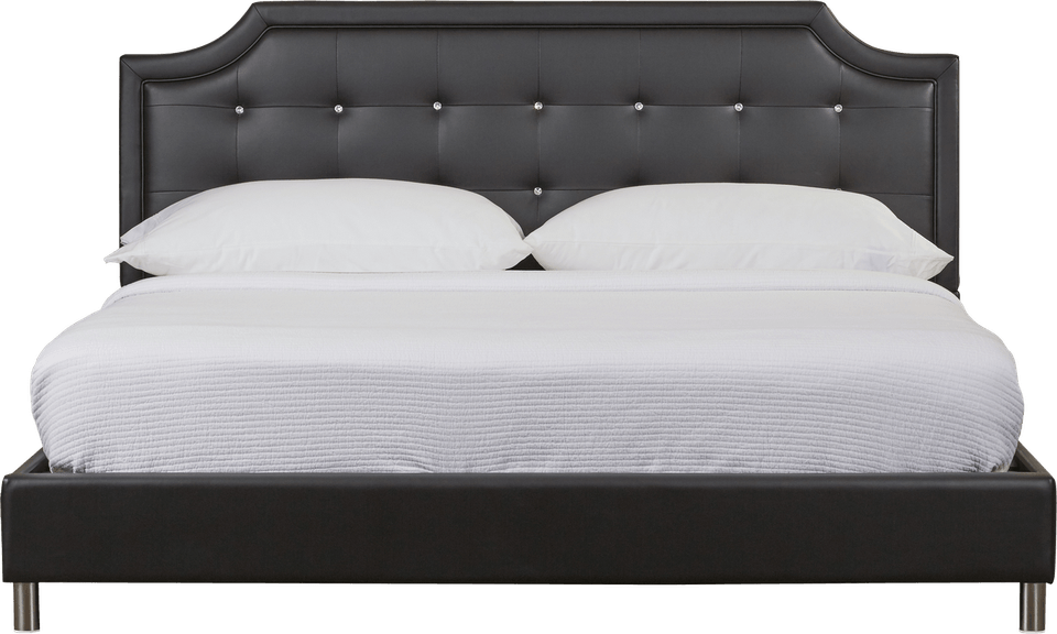 Modern Wooden Bed PNG