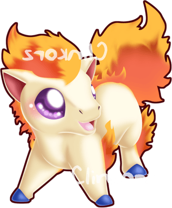 Ponyta Pokemon PNG