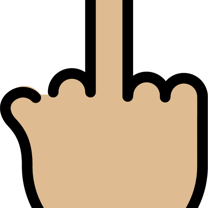 Middle Finger Emoji PNG