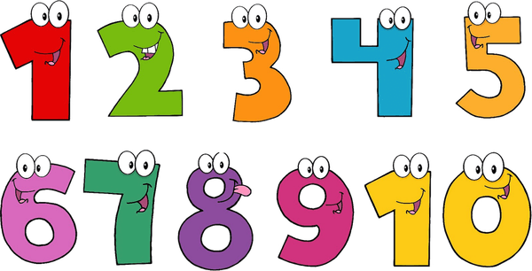 1 To 10 Numbers PNG