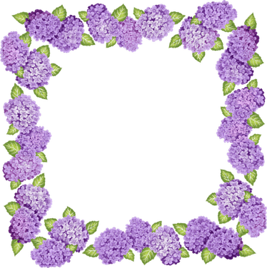 Lilac Flower Border PNG