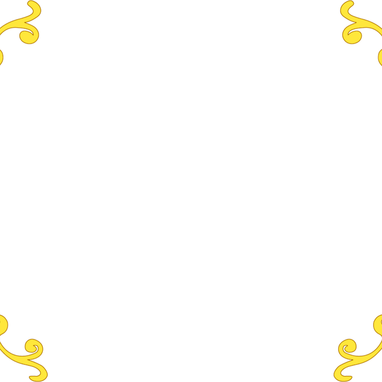 Royal Gold Corner Border PNG