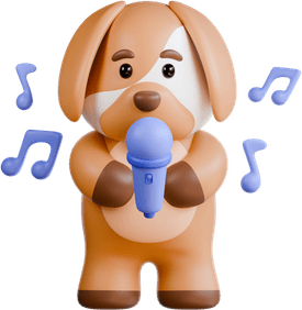 Singing Dog PNG
