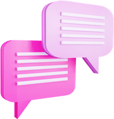 Double Text Bubble PNG