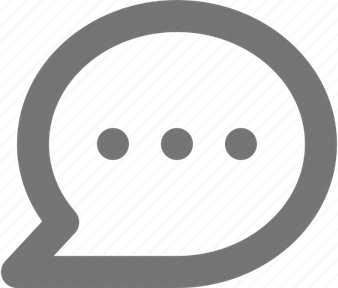 Text Bubble Black PNG