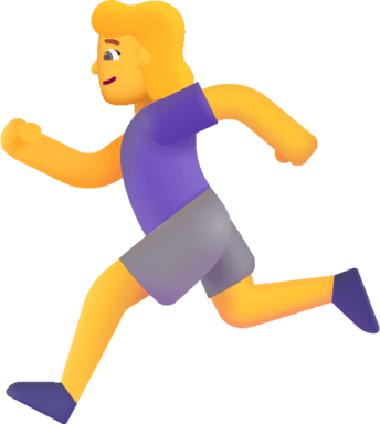 Running Emoji PNG