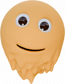 Melting Face Emoji PNG