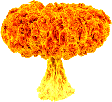 Mushroom Cloud Explosion PNG