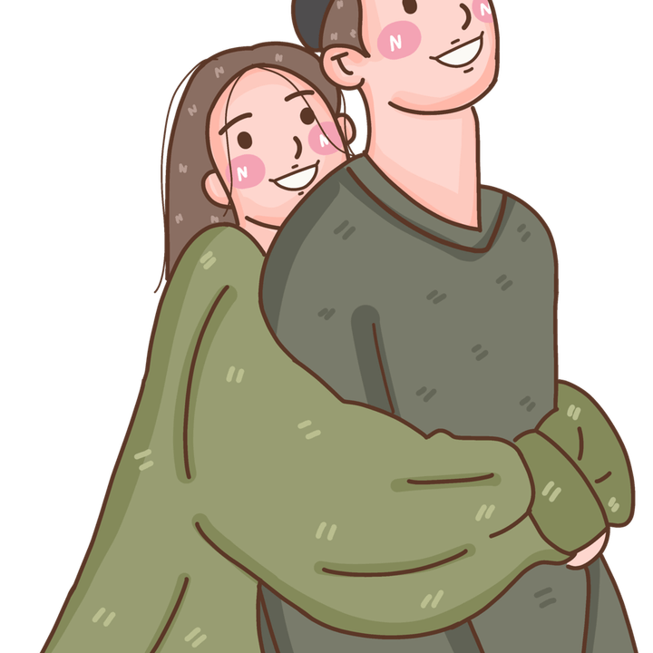 Hugging PNG