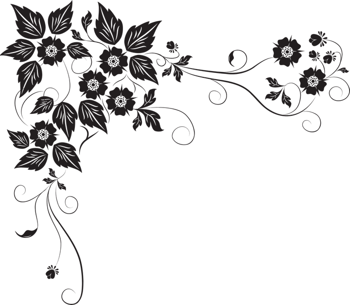 Cute Flower Border PNG