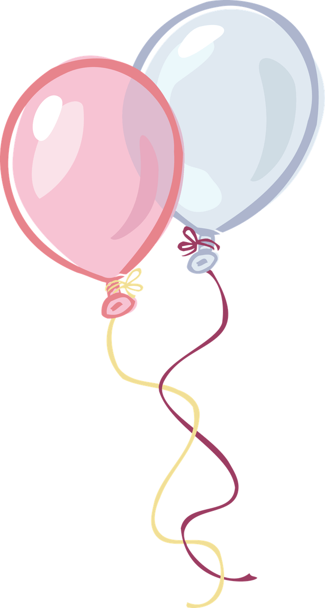 Rose Gold Balloons PNG