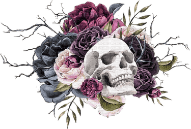 Skeleton Flower PNG