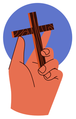 Sticker Cross PNG