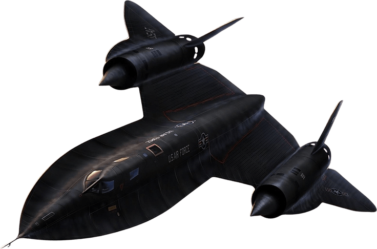 Airplane Black PNG
