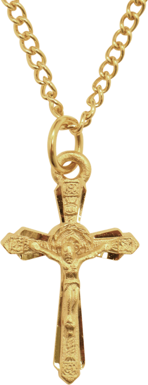 Gold Cross Chain PNG