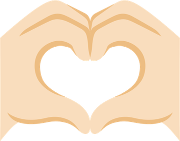 Apple Ios Hand Heart Emoji PNG