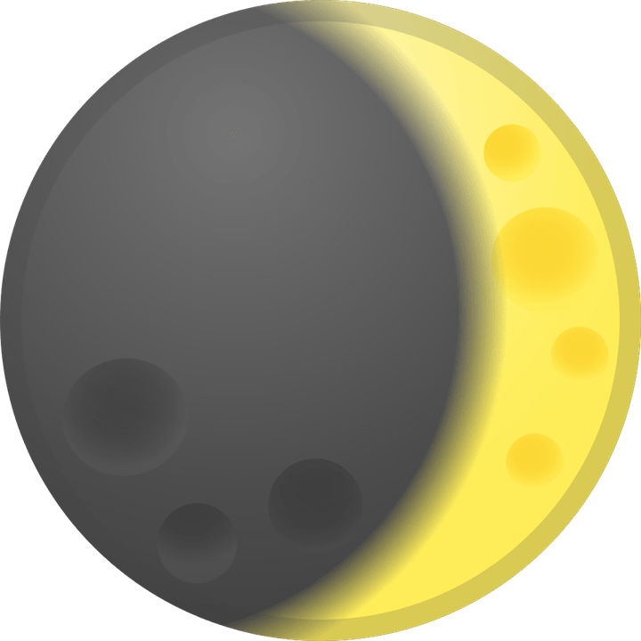 Crescent Moon Emoji PNG