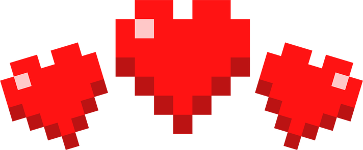 Minecraft Heart PNG