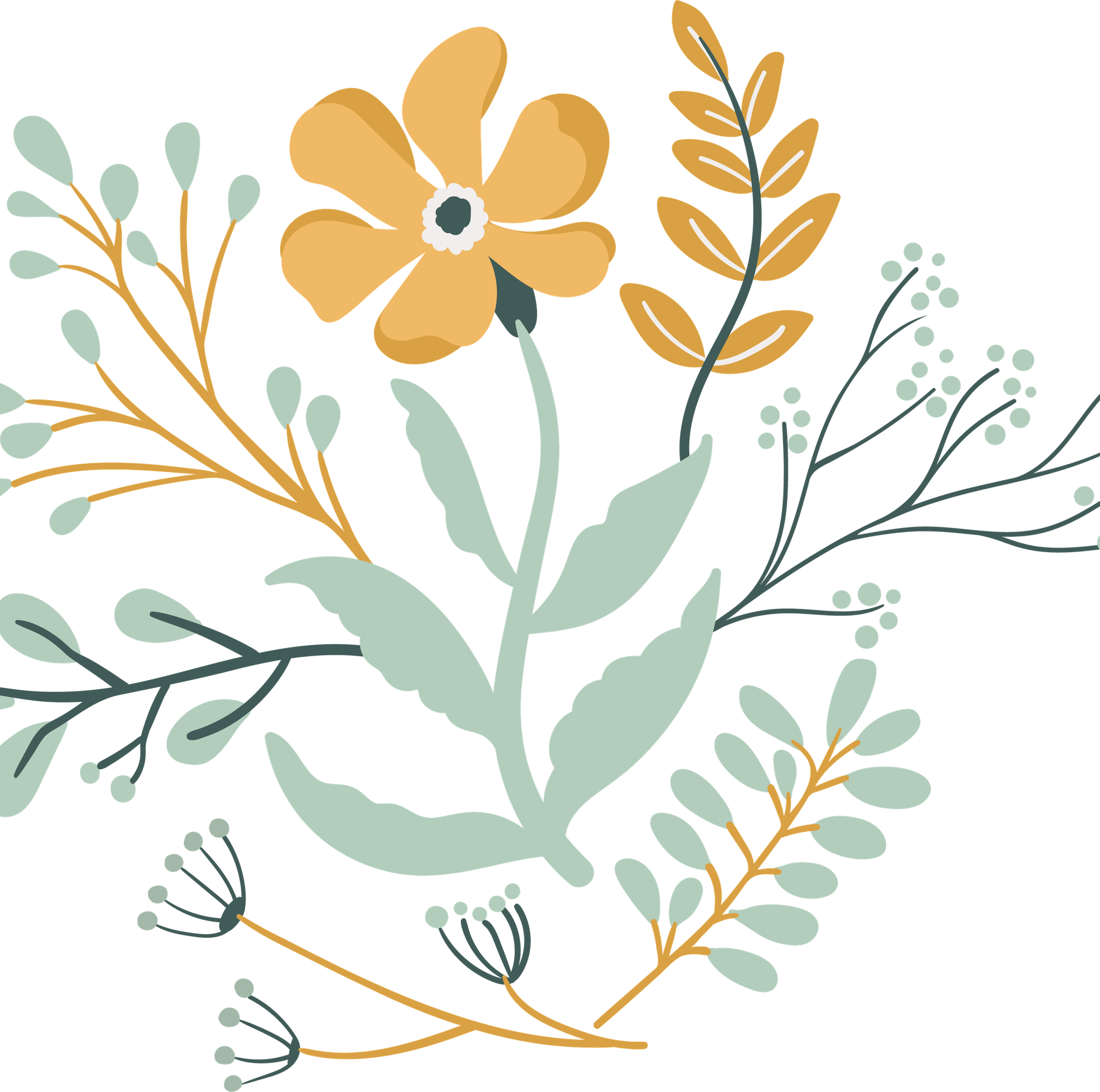 Boho Flowers PNG