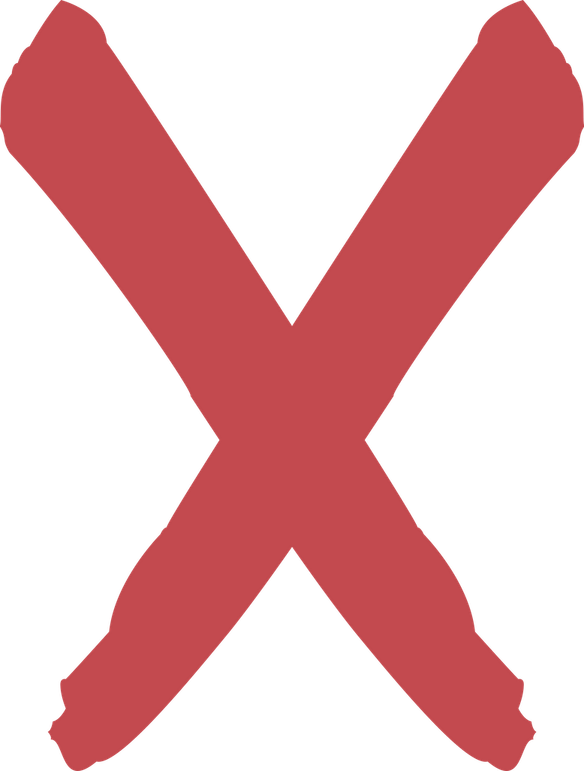 X Red PNG